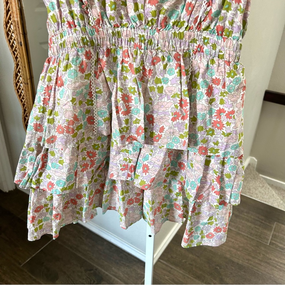 Anthropologie / LOVE THE LABEL Ines Tiered Ruffle Mini Dress - Picture 6 of 8